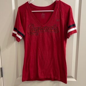 Nike Red Cardinals V-Neck Tee